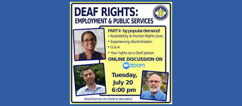 Deaf Rights: Employment & Public Services